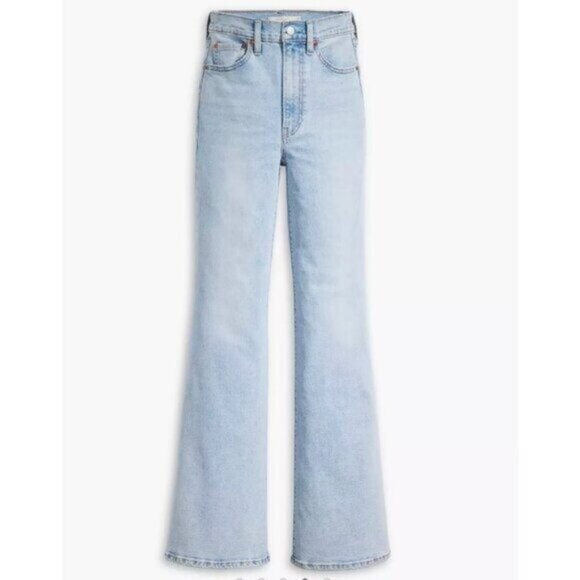 Levi's Women's Ribcage Bell Jeans 27x30 The Bells And Whistles - Blue - Picture 3 of 7